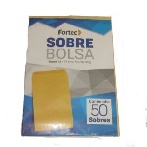 SOBRES BOLSA OFICIO 24.0 X 34.0 CM FORTEC B-24-MG PQ C/ 50 PZ